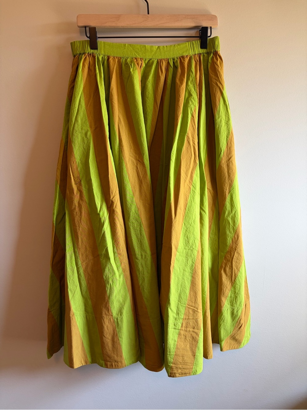 Free People Candy Apple Striped Full Skirt